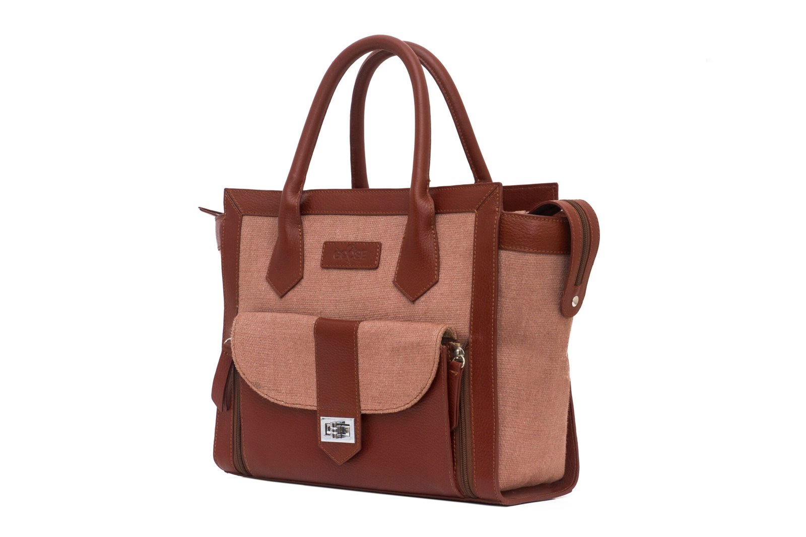 Front Pocket Bucket Handbag - Image 4