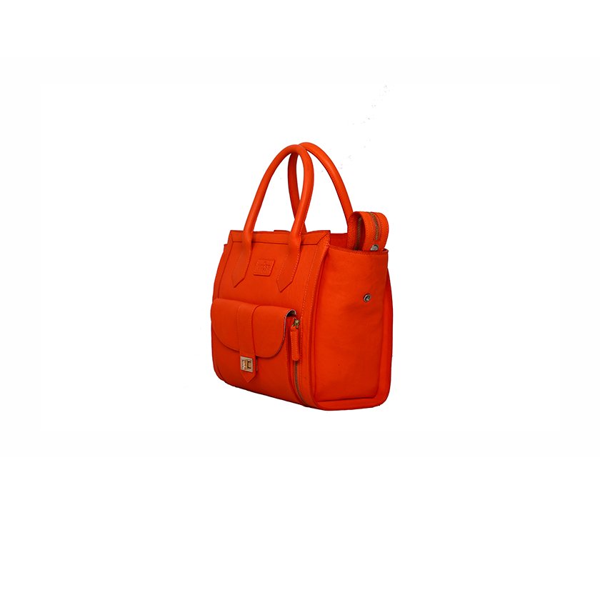 Front Pocket Bucket Handbag - Image 5