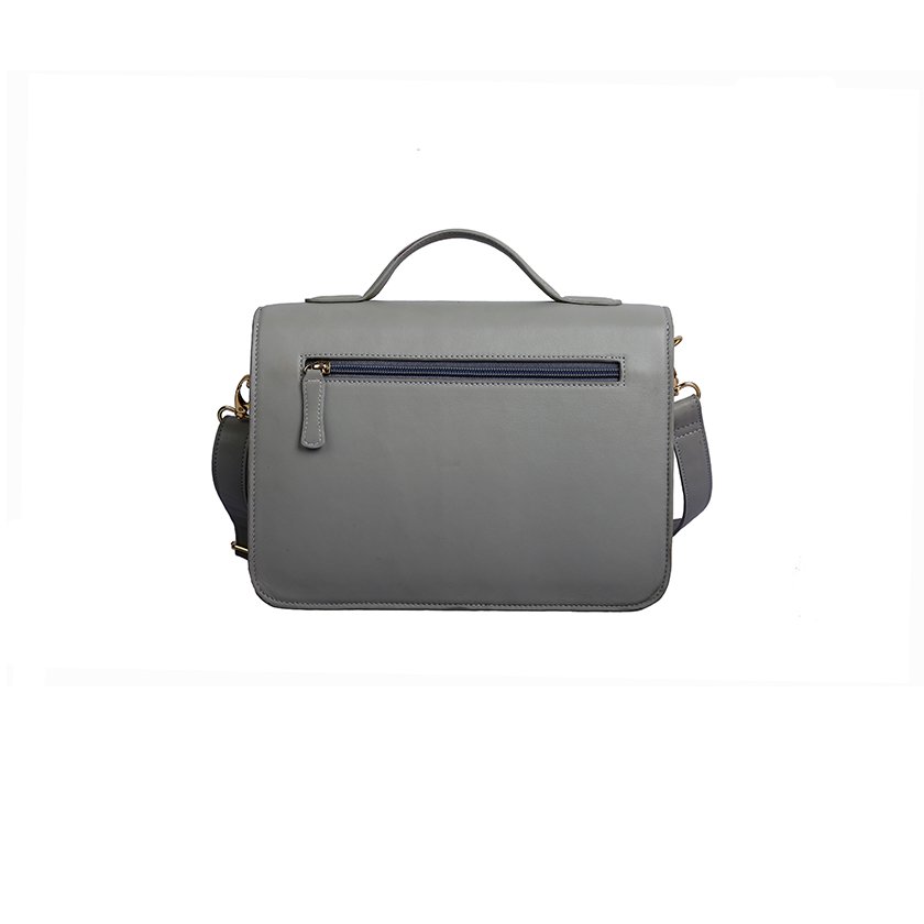 Goose Midi Embroidered Satchel Bag - Image 5